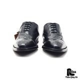  |SIZE 43| MAGNANNI 11422 BLACK BROGUE OXFORD SHOES Z43-8161 