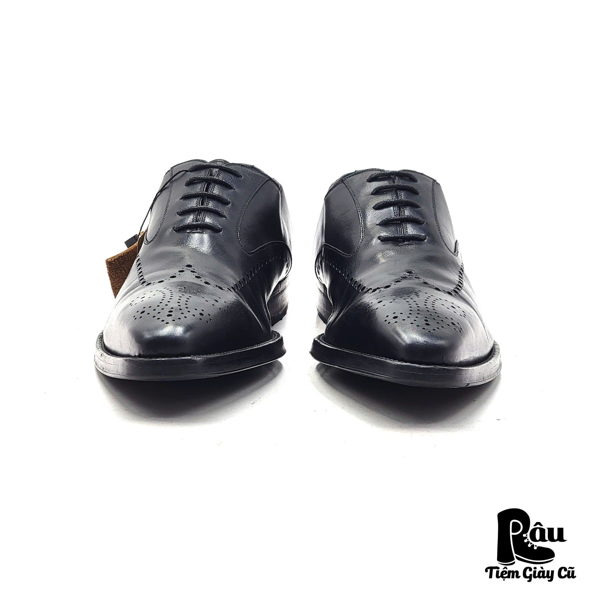  |SIZE 43| MAGNANNI 11422 BLACK BROGUE OXFORD SHOES Z43-8161 