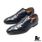  |SIZE 43| MAGNANNI 11422 BLACK BROGUE OXFORD SHOES Z43-8161 