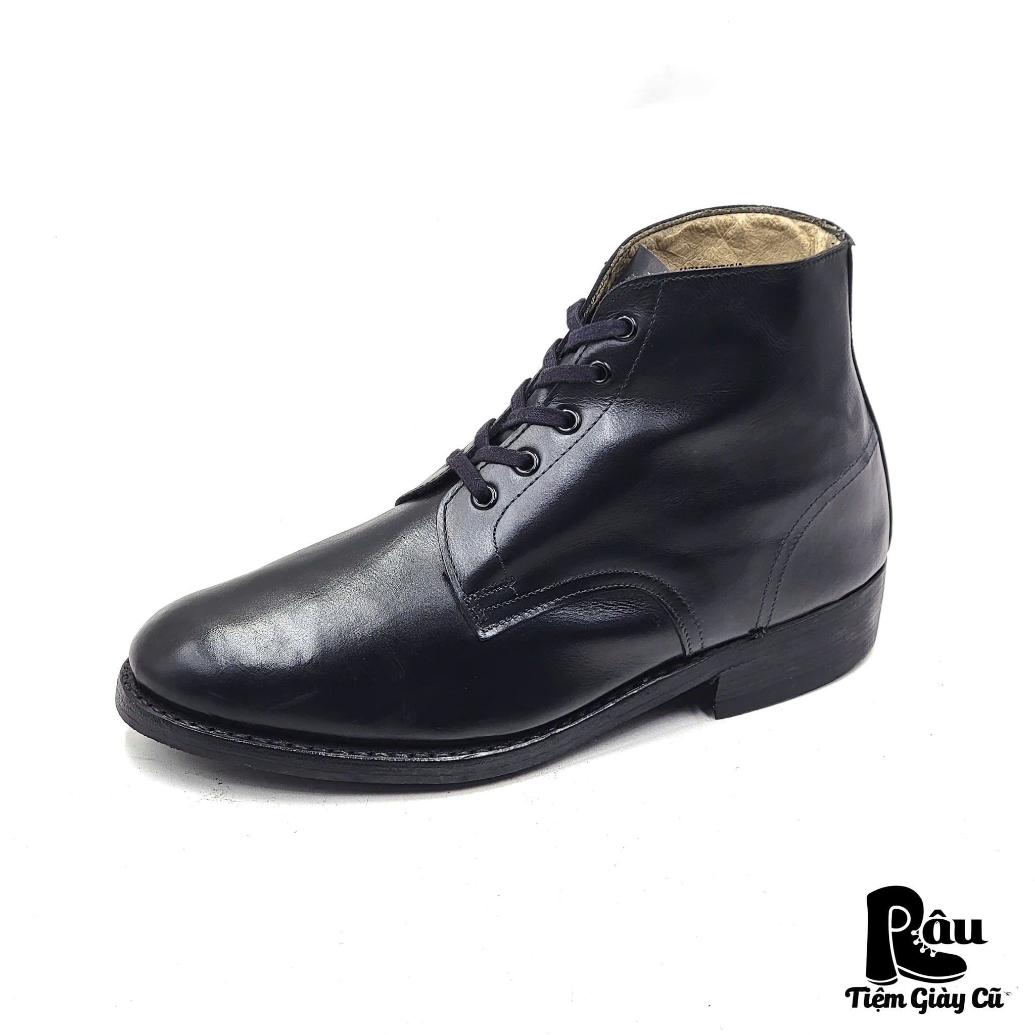  |SIZE 39| CALZATURIFICIO DEL BASENTO VINTAGE 80S ITALIAN MILITARY SERVICE BOOT Z39-8168 