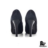  |SIZE 38| STRAWBERRY FIELDS 3153 BLACK SUEDE PUMB HIGH HEELS SHOES Z38-8177 