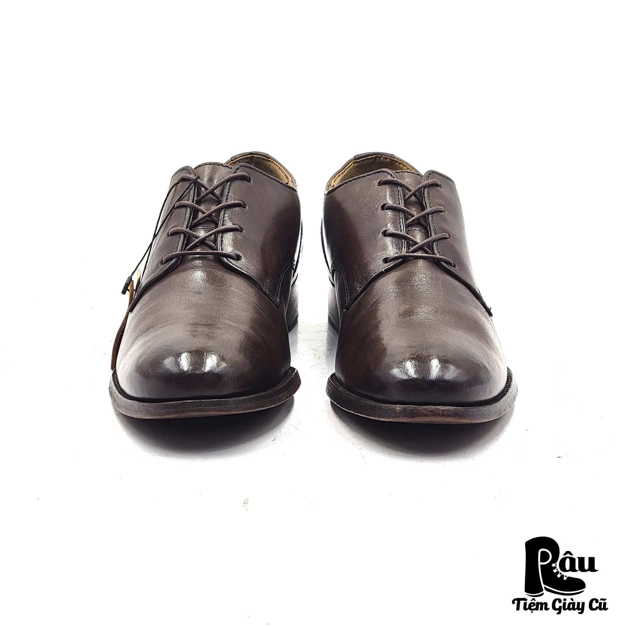  |SIZE 38| FRYE 3476084 DARK BROWN DERBY SHOES AX38-8180 