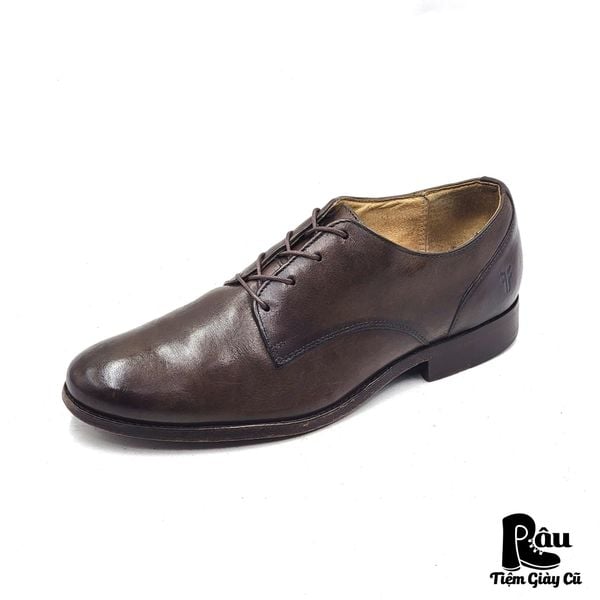  |SIZE 38| FRYE 3476084 DARK BROWN DERBY SHOES AX38-8180 