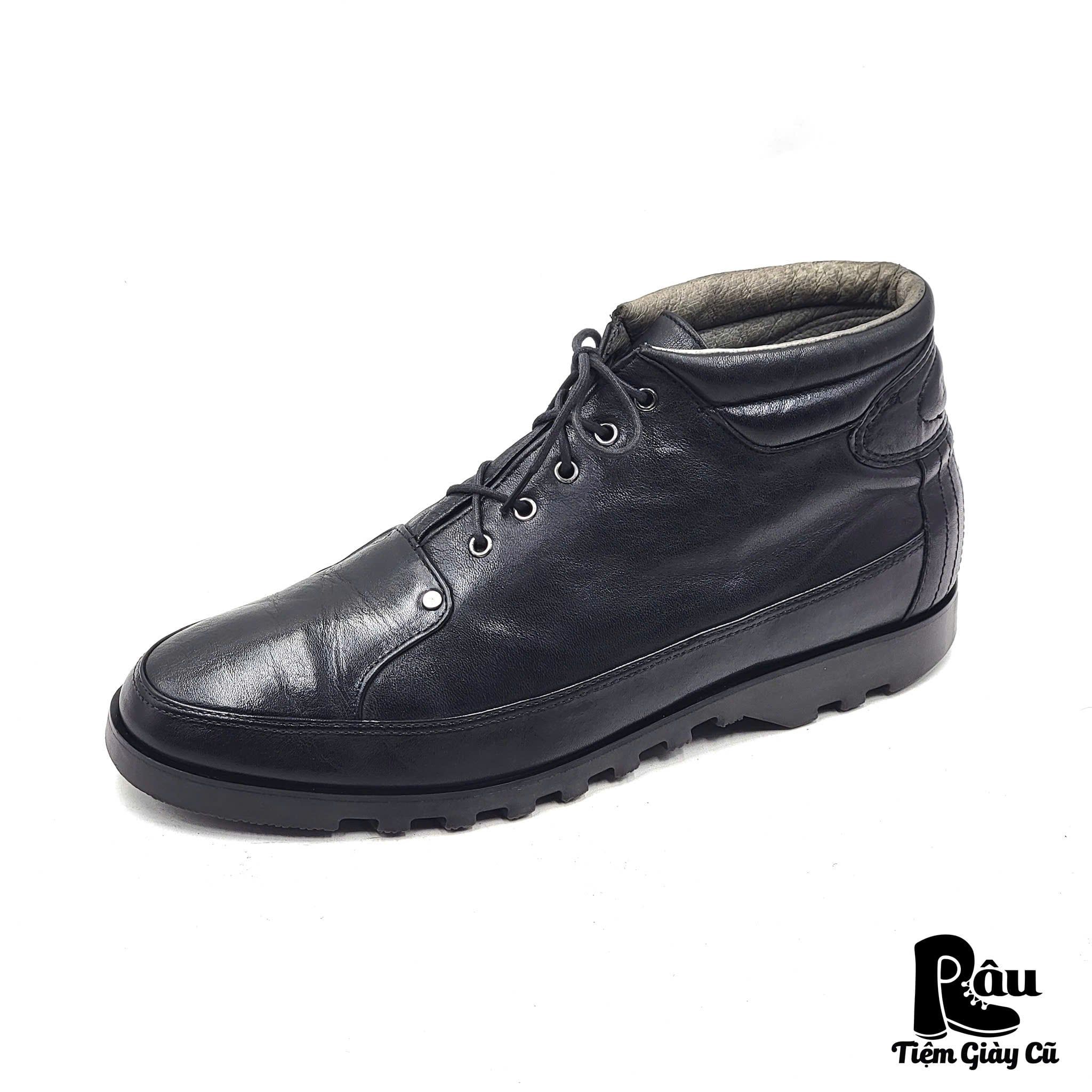  |SIZE 39| PLAYBOY VINTAGE 90S BLACK ANKLE LACE-UP BOOT AX39-8185 
