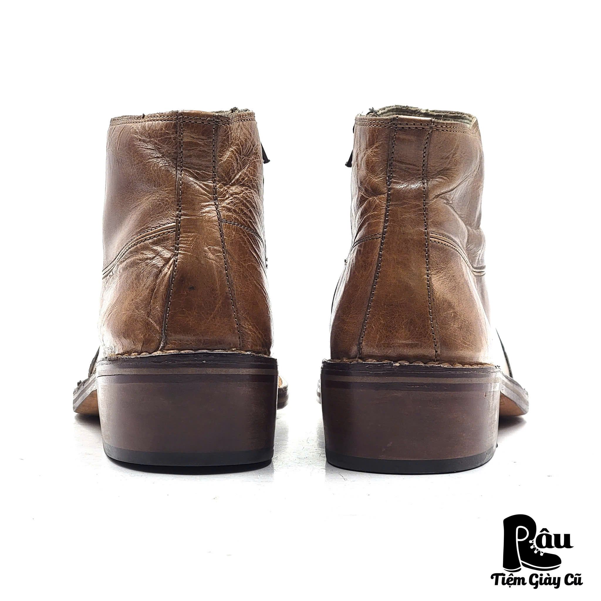  |SIZE 43.5| VINTAGE ITALIAN OPTI SIDE-ZIP DRESS BOOT AX43.5-8190 