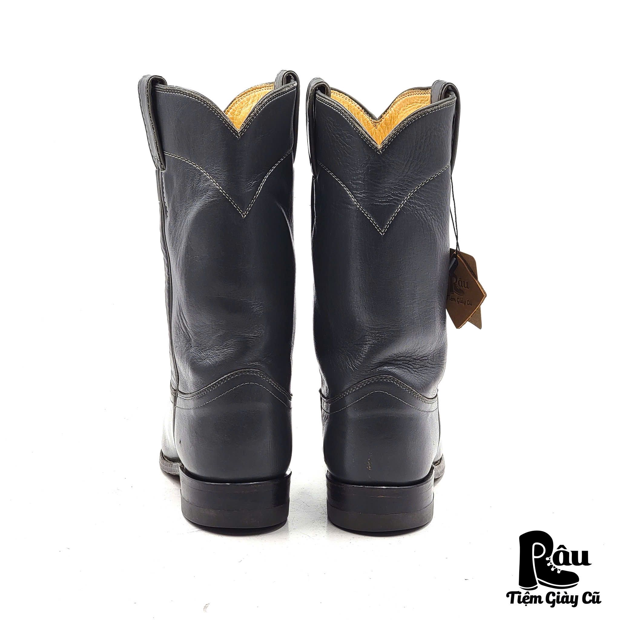  |SIZE 37| JUSTIN L3056 GRAY CLASSIC WESTERN ROPER BOOT AX37-8206 