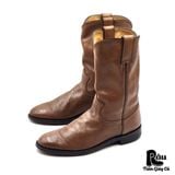  |SIZE 37.5| JUSTIN 3741 TAN CORONA CLASSIC WESTERN ROPER BOOT AX37.5-8203 