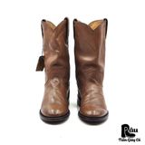  |SIZE 37.5| JUSTIN 3741 TAN CORONA CLASSIC WESTERN ROPER BOOT AX37.5-8203 