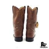  |SIZE 37.5| JUSTIN 3741 TAN CORONA CLASSIC WESTERN ROPER BOOT AX37.5-8203 