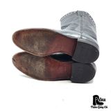 |SIZE 37.5| JUSTIN L3056 GRAY CLASSIC WESTERN ROPER BOOT AX37.5-8205 