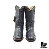  |SIZE 37.5| JUSTIN L3056 GRAY CLASSIC WESTERN ROPER BOOT AX37.5-8205 