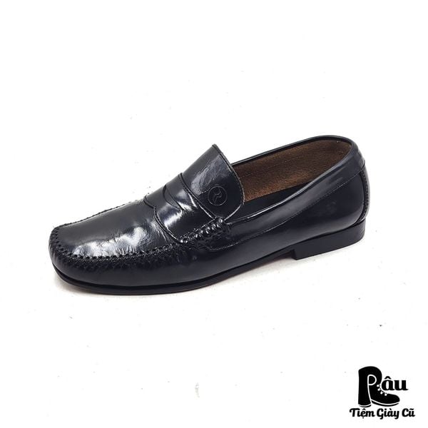  |SIZE 39| CARLO TORRECCI BLACK PENNY LOAFER AX39-8210 