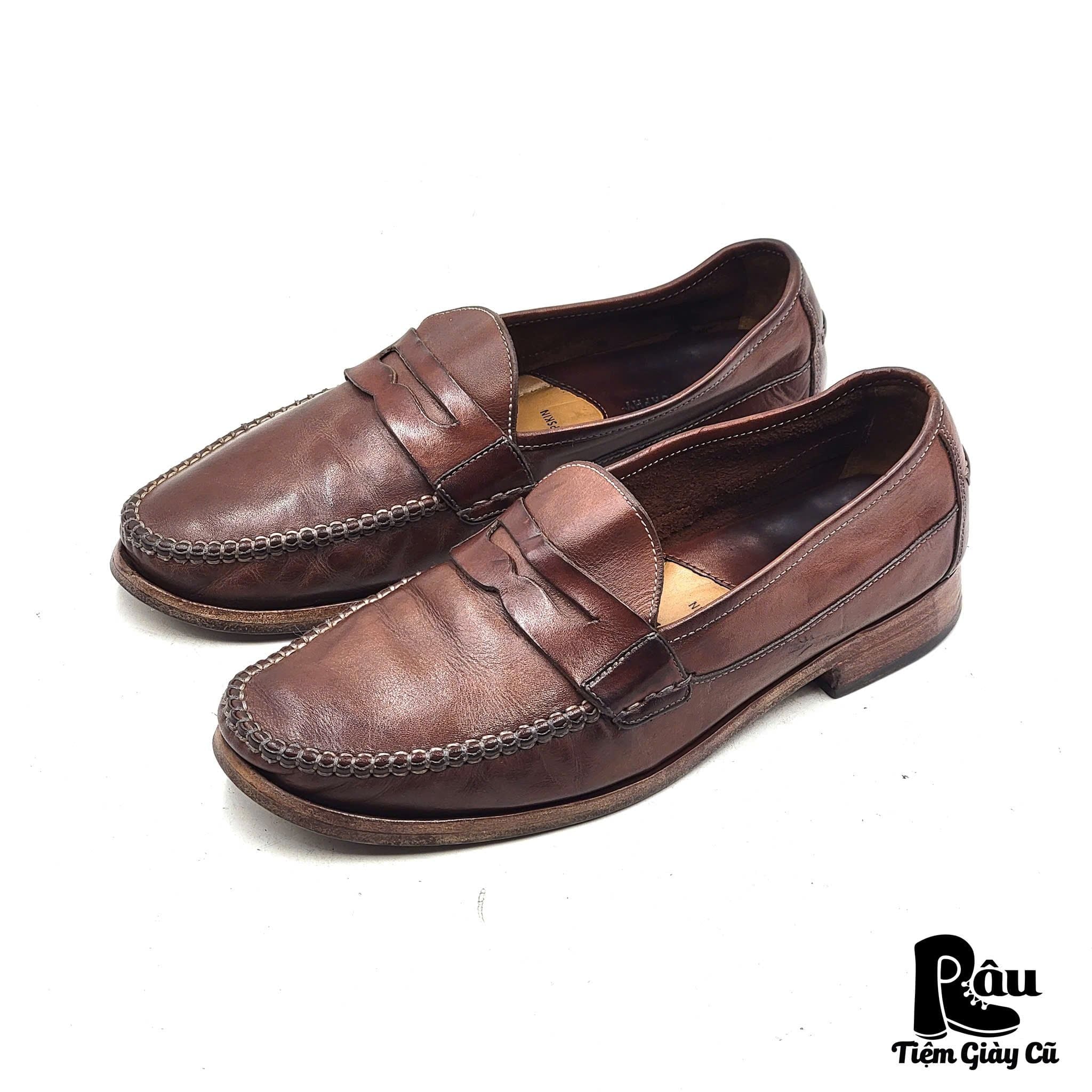  |SIZE 41| JOHNSTON & MURPHY 3340 RICH BROWN PENNY LOAFER AX41-8213 