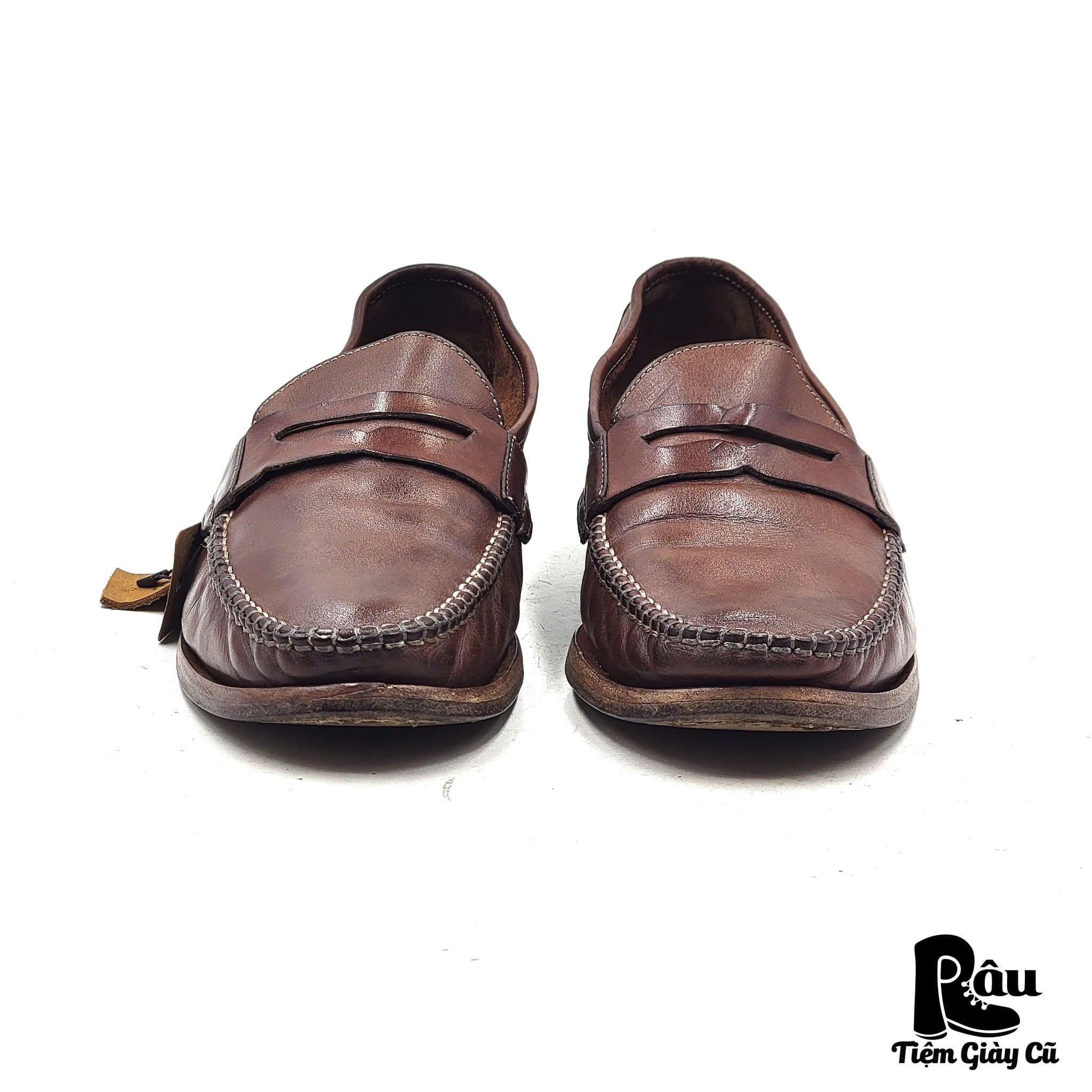  |SIZE 41| JOHNSTON & MURPHY 3340 RICH BROWN PENNY LOAFER AX41-8213 