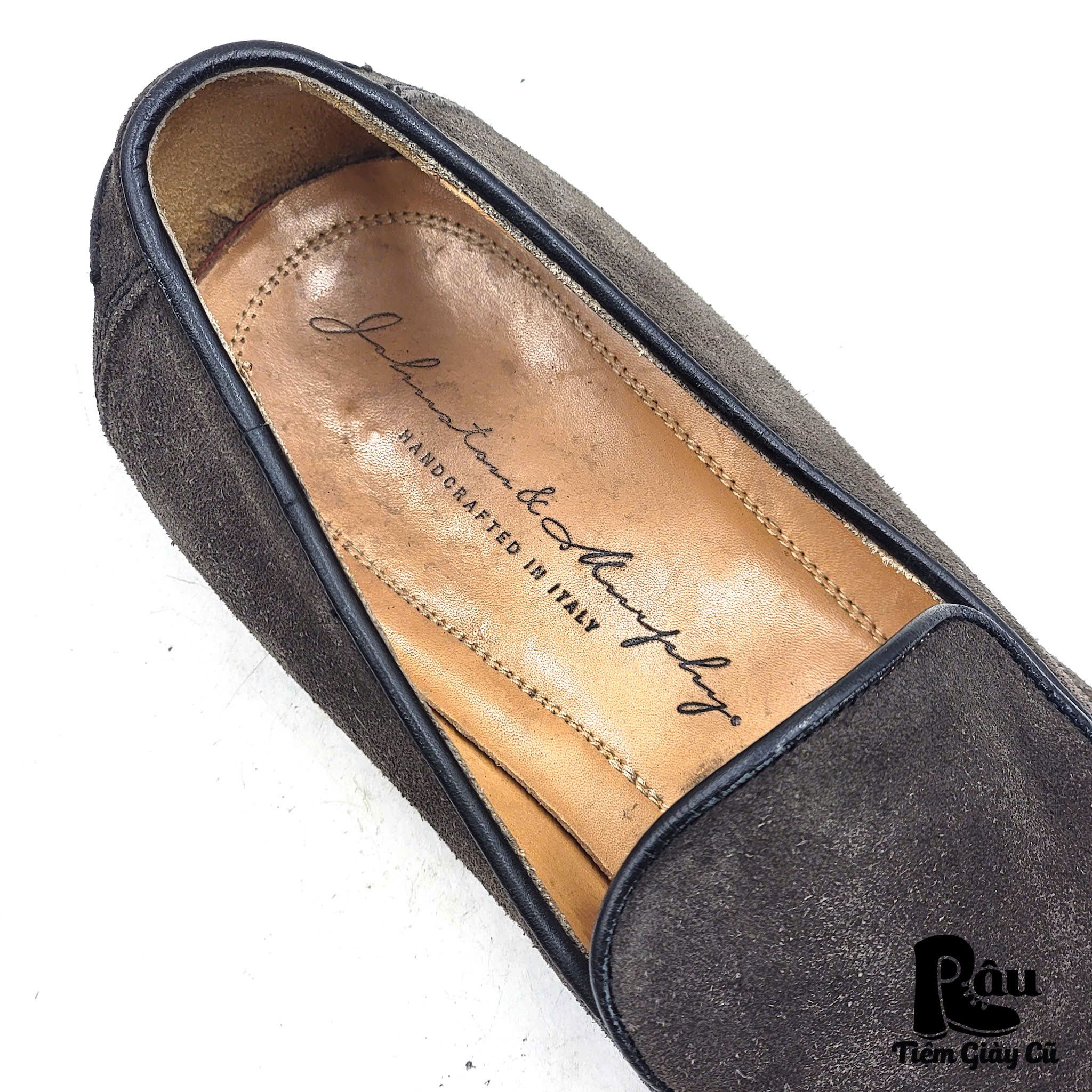  |SIZE 41| JOHNSTON & MURPHY TISLON SUEDE WAXED VENETIAN LOAFER AX41-8214 