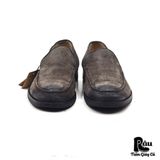  |SIZE 41| JOHNSTON & MURPHY TISLON SUEDE WAXED VENETIAN LOAFER AX41-8214 