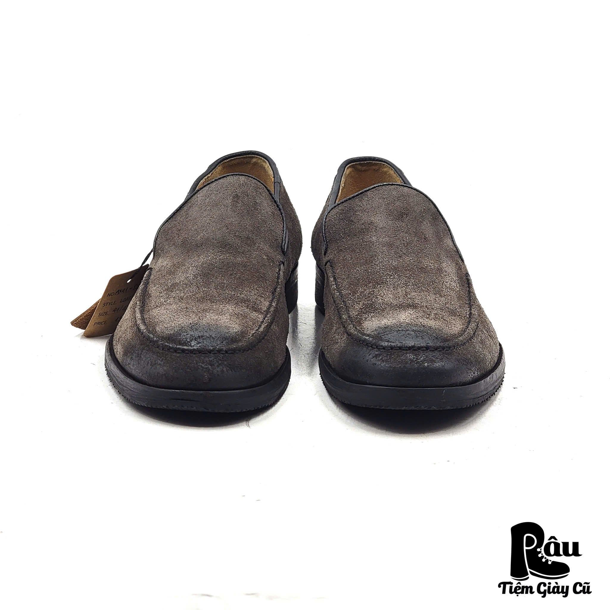  |SIZE 41| JOHNSTON & MURPHY TISLON SUEDE WAXED VENETIAN LOAFER AX41-8214 