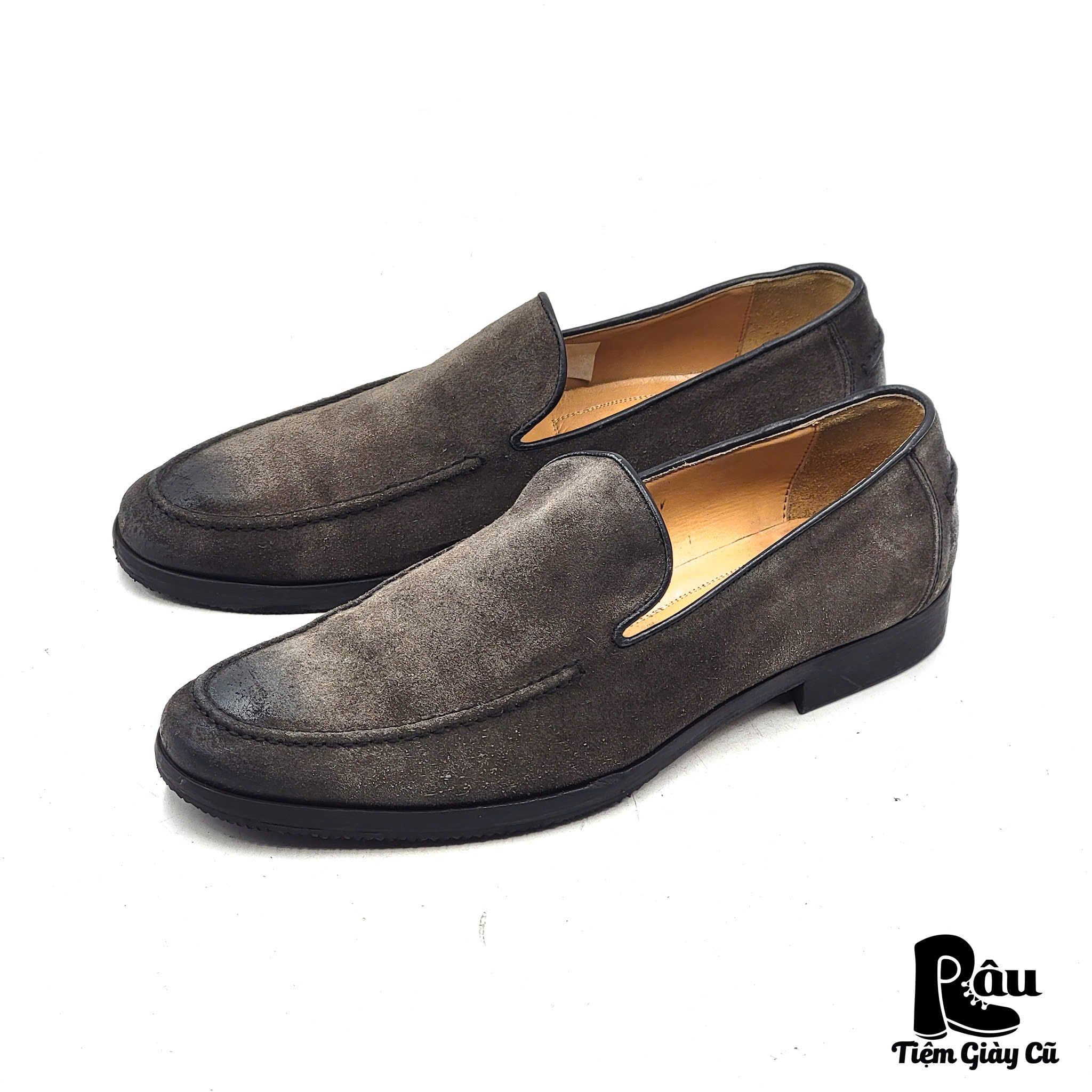  |SIZE 41| JOHNSTON & MURPHY TISLON SUEDE WAXED VENETIAN LOAFER AX41-8214 