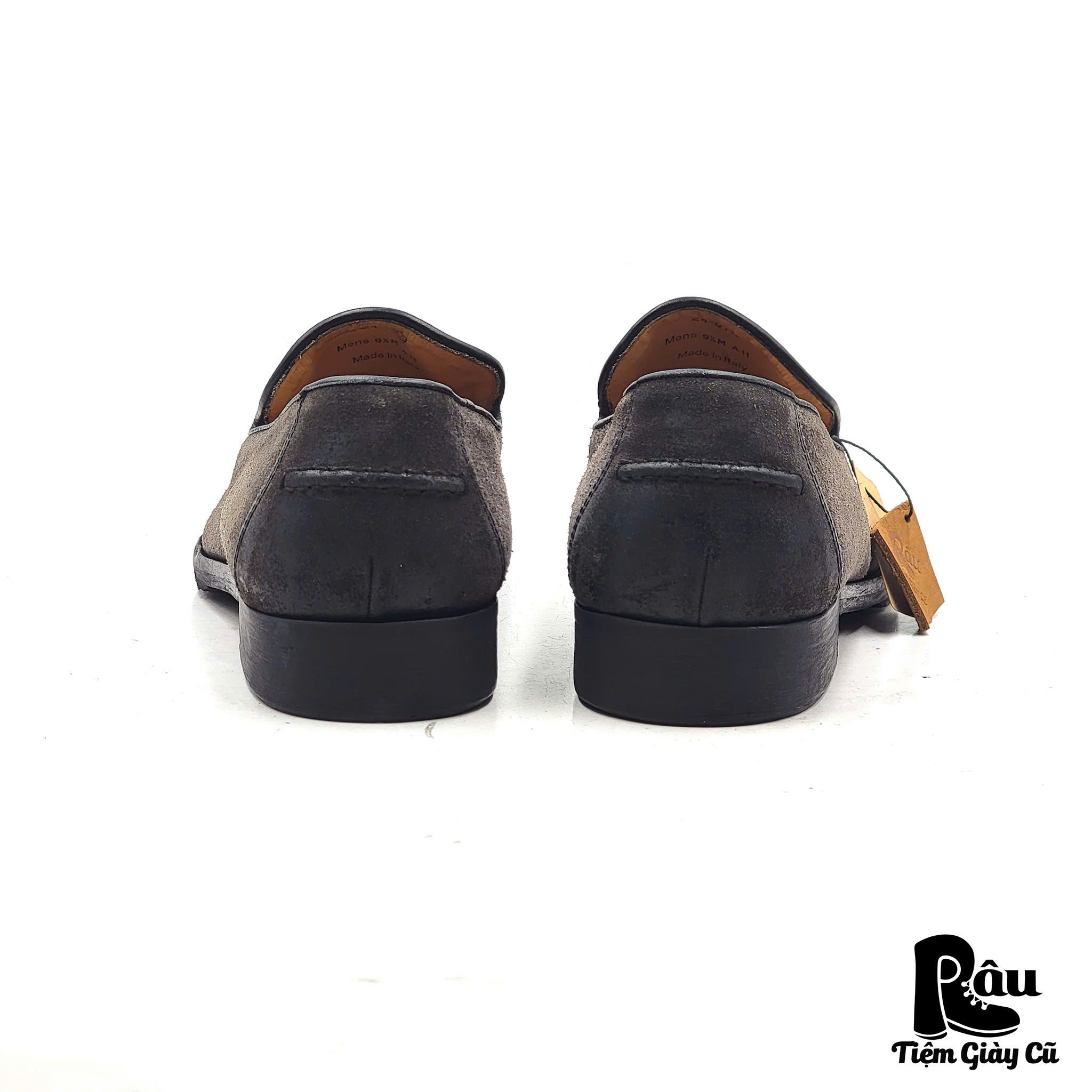  |SIZE 41| JOHNSTON & MURPHY TISLON SUEDE WAXED VENETIAN LOAFER AX41-8214 