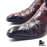  |SIZE 41| JO GHOST 812 PELLAME DIVER BORDO SIDE-ZIP DRESS BOOT Z41-8226 