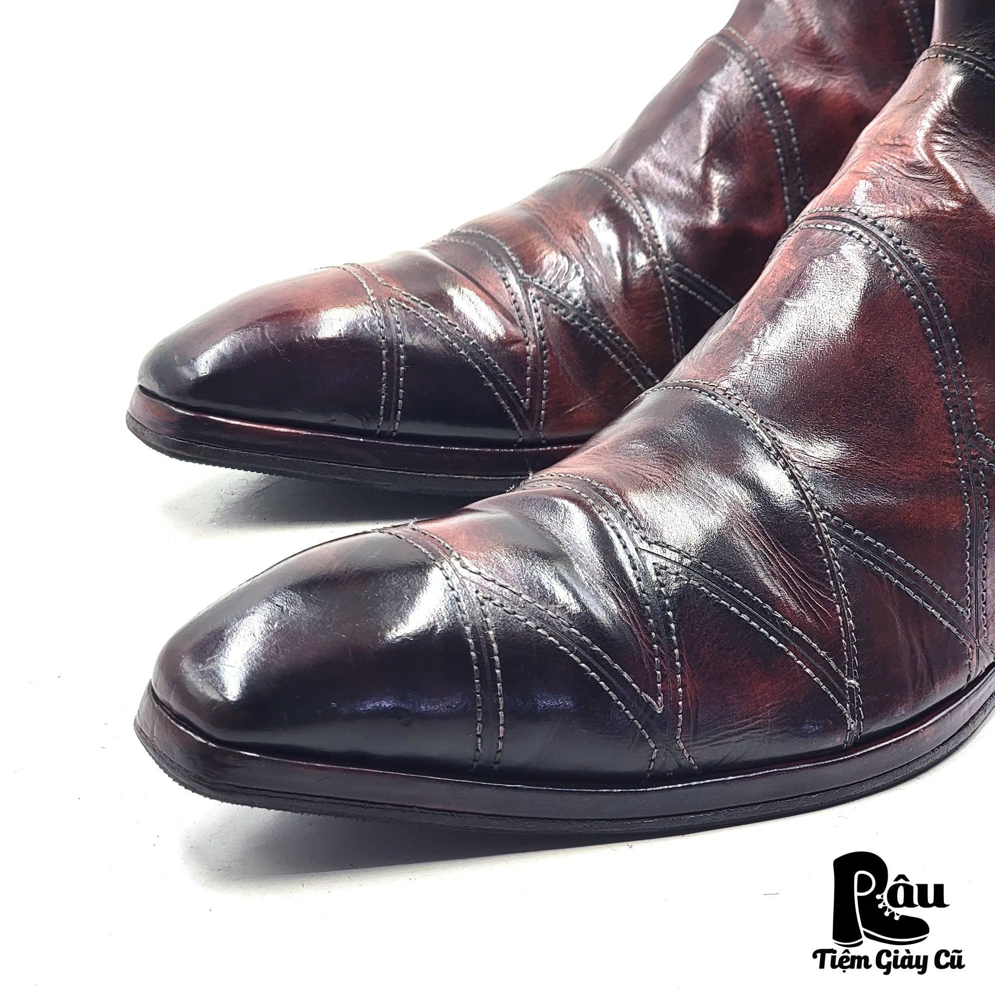 |SIZE 41| JO GHOST 812 PELLAME DIVER BORDO SIDE-ZIP DRESS BOOT Z41-8226 