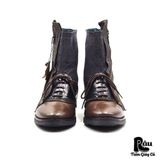  |SIZE 38| LANVIN RUNWAY FALL 2010 LAYERED ZIP BOOT Z38-8223 