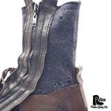  |SIZE 38| LANVIN RUNWAY FALL 2010 LAYERED ZIP BOOT Z38-8223 
