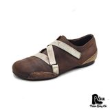  |SIZE 42| MOMA BROWN VEGTAN SUEDE WAXED CASUAL SHOES AX42-8246 
