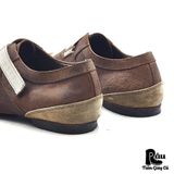  |SIZE 42| MOMA BROWN VEGTAN SUEDE WAXED CASUAL SHOES AX42-8246 