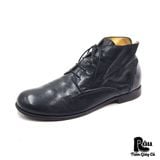  |SIZE 43| MOMA BLACK VEGTAN ANKLE LACE-UP BOOT Z43-8244 