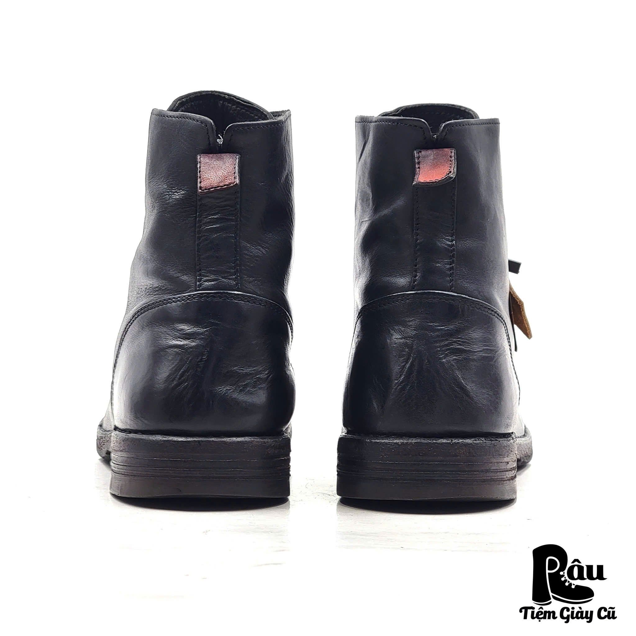  |SIZE 43| MOMA BLACK MINIMAL LACE-UP BOOT Z43-8245 