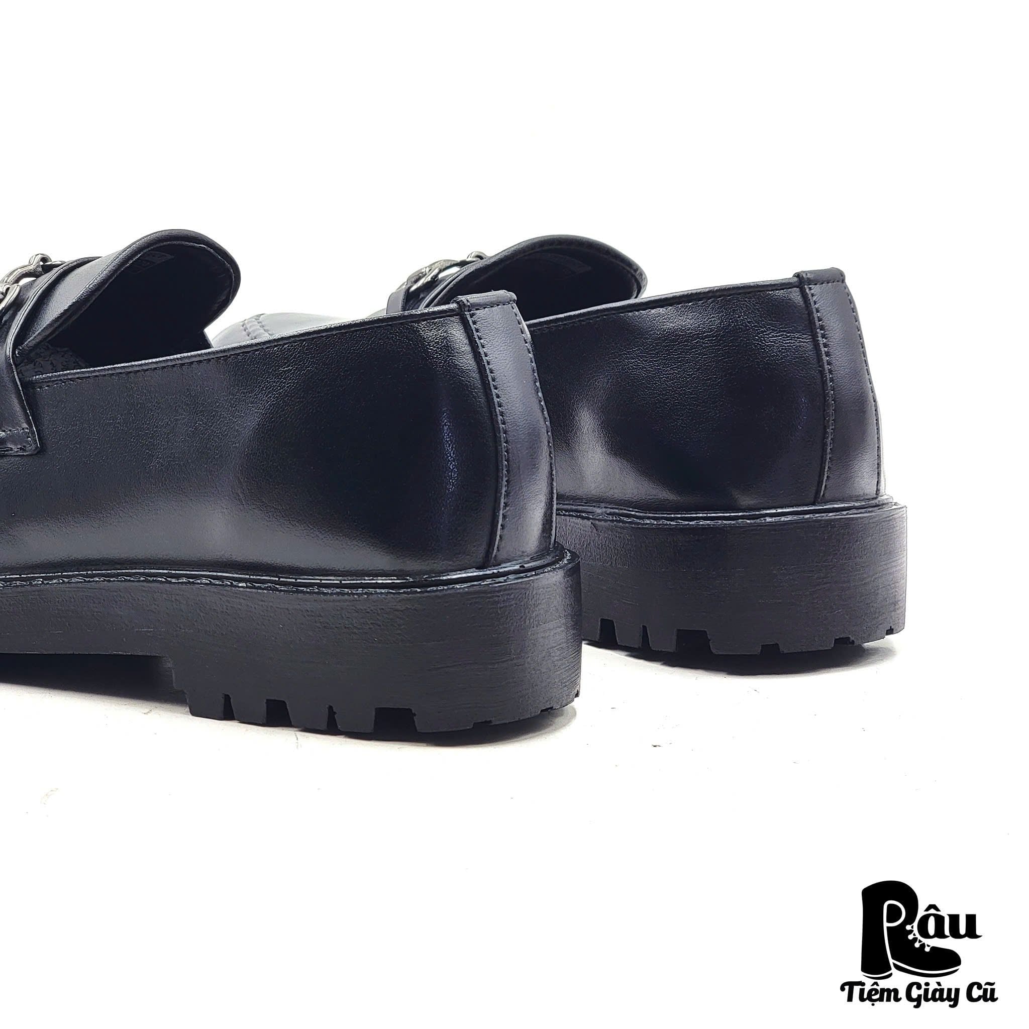  |SIZE 41| MIAMI PROJECT BLACK CHUNKY HORSEBIT LOAFER Z41-8255 