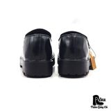  |SIZE 41| MIAMI PROJECT BLACK CHUNKY HORSEBIT LOAFER Z41-8255 