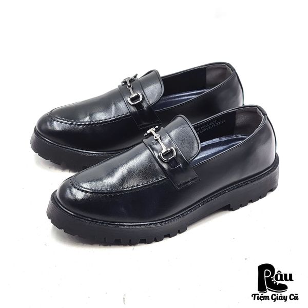  |SIZE 41| MIAMI PROJECT BLACK CHUNKY HORSEBIT LOAFER Z41-8255 