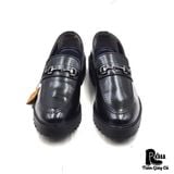  |SIZE 41| MIAMI PROJECT BLACK CHUNKY HORSEBIT LOAFER Z41-8255 