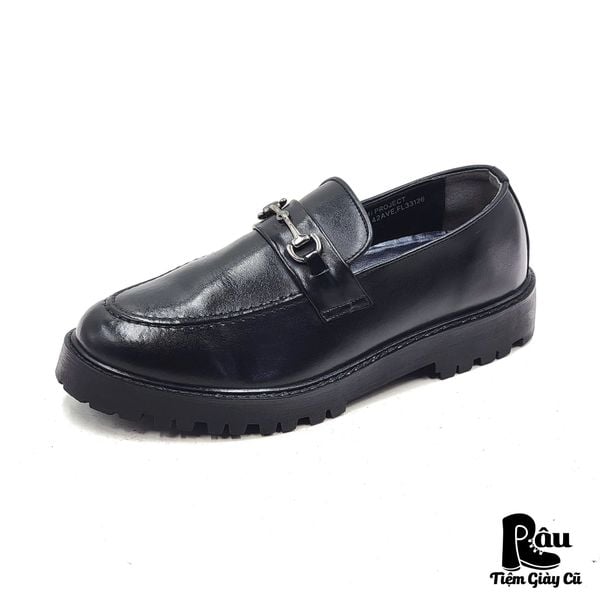 |SIZE 41| MIAMI PROJECT BLACK CHUNKY HORSEBIT LOAFER Z41-8255 
