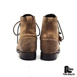  |SIZE 39| VINTAGE SHOE COMPANY VS2301 LILLY BROWN DISTRESSED LACE-UP BOOT AX39-8225 