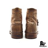  |SIZE 43| DOUCAL'S LIGHT BROWN BROGUE WINGTIP LACE-UP BOOT Z43-8217 