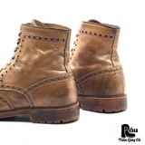  |SIZE 43| DOUCAL'S LIGHT BROWN BROGUE WINGTIP LACE-UP BOOT Z43-8217 