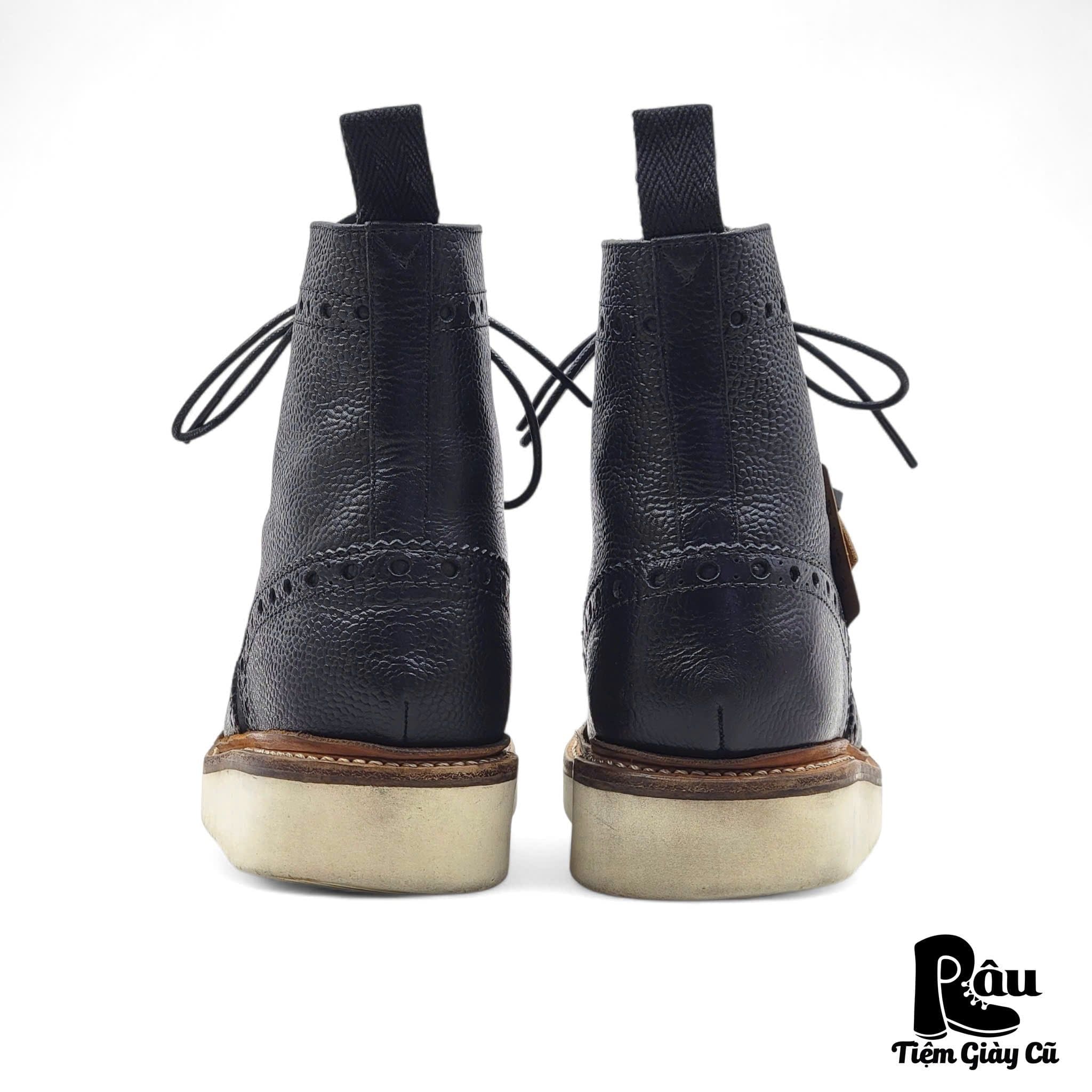  |SIZE 38| GRENSON 5068 FRED V BLACK BROGUE BOOT Z38-8249 