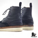  |SIZE 38| GRENSON 5068 FRED V BLACK BROGUE BOOT Z38-8249 