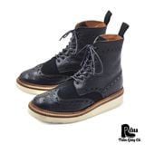  |SIZE 38| GRENSON 5068 FRED V BLACK BROGUE BOOT Z38-8249 