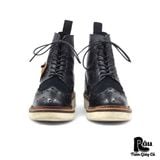  |SIZE 38| GRENSON 5068 FRED V BLACK BROGUE BOOT Z38-8249 