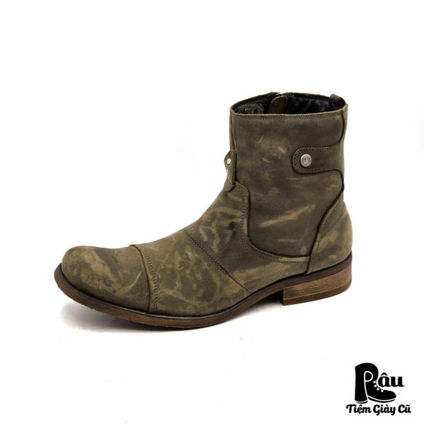  |SIZE 42| BED|STÜ BURST DISTRESSED SIDE-ZIP BOOT AX42-8284 