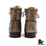  |SIZE 38.5| BED|STÜ TACTIC DISTRESSED SIDE-ZIP LACE-UP BOOT Z38.5-8276 