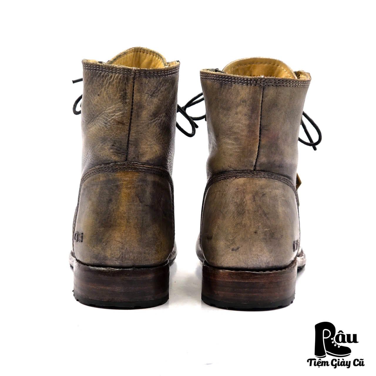  |SIZE 38.5| BED|STÜ TACTIC DISTRESSED SIDE-ZIP LACE-UP BOOT Z38.5-8276 