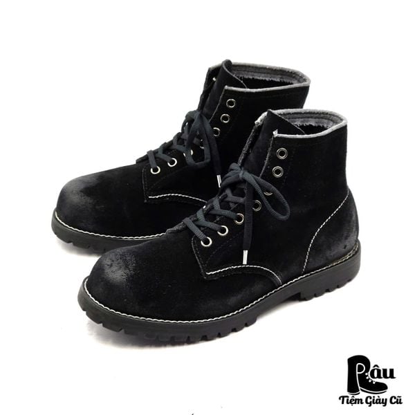  |SIZE 39| CEDAR CREST CCK-146 BLACK SUEDE WORK BOOT Z39-8283 