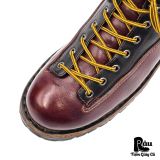  |SIZE 38.5| HANDMADE TWO-TONE VIBRAM LUG SOLE LACE-TO-TOE BOOT Z38.5-8279 