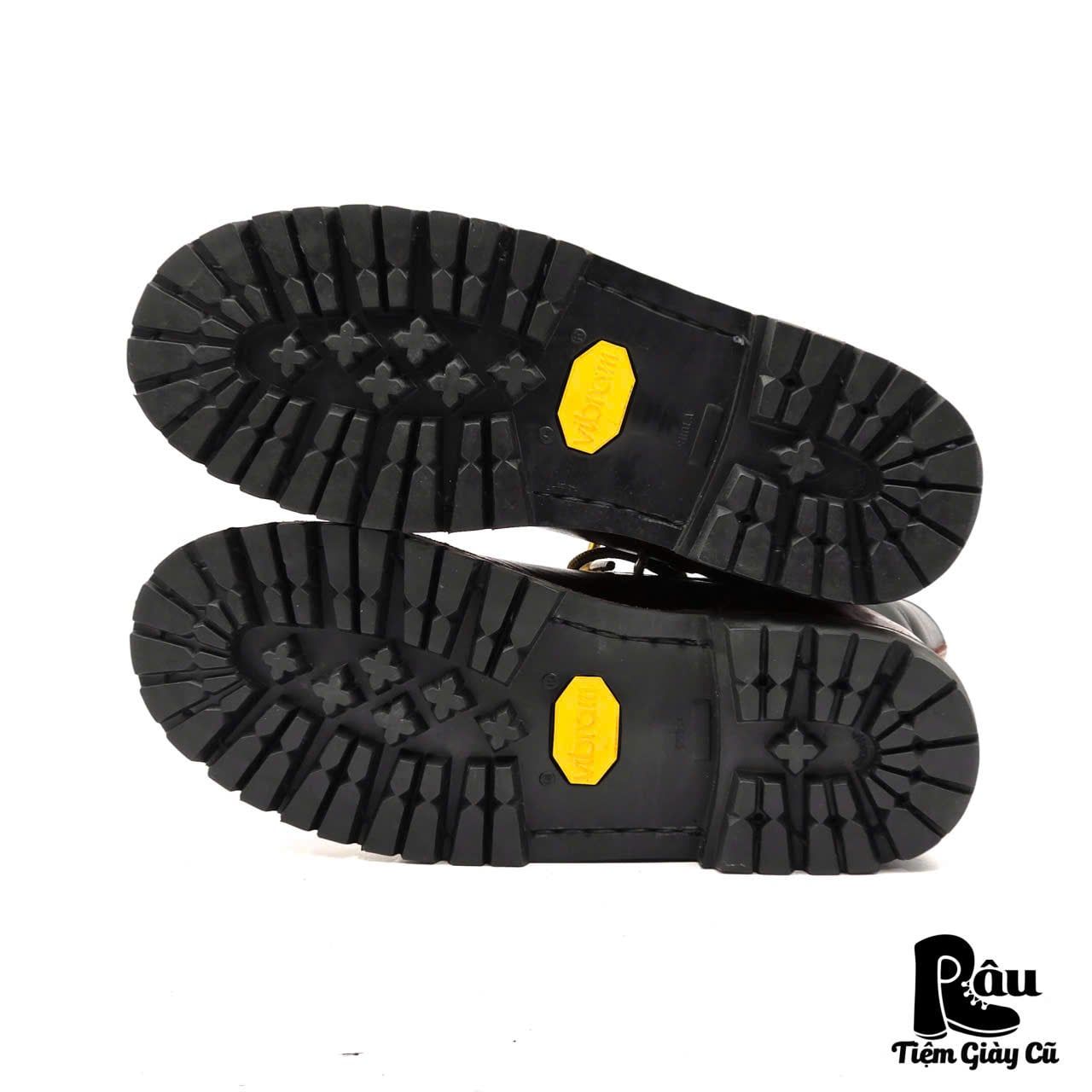  |SIZE 38.5| HANDMADE TWO-TONE VIBRAM LUG SOLE LACE-TO-TOE BOOT Z38.5-8279 