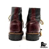  |SIZE 38.5| HANDMADE TWO-TONE VIBRAM LUG SOLE LACE-TO-TOE BOOT Z38.5-8279 